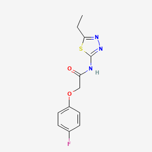 molecular formula C12H12FN3O2S B3744883 N-(5-ethyl-1,3,4-thiadiazol-2-yl)-2-(4-fluorophenoxy)acetamide 