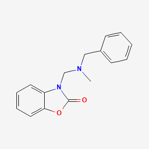 molecular formula C16H16N2O2 B3744912 3-{[benzyl(methyl)amino]methyl}-1,3-benzoxazol-2(3H)-one 