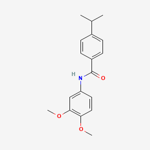 molecular formula C18H21NO3 B3744951 N-(3,4-dimethoxyphenyl)-4-isopropylbenzamide 