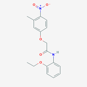 molecular formula C17H18N2O5 B3744959 N-(2-ethoxyphenyl)-2-(3-methyl-4-nitrophenoxy)acetamide 
