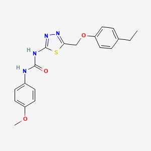 molecular formula C19H20N4O3S B3744990 N-{5-[(4-ethylphenoxy)methyl]-1,3,4-thiadiazol-2-yl}-N'-(4-methoxyphenyl)urea 