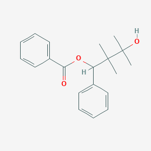 molecular formula C20H24O3 B3745007 3-hydroxy-2,2,3-trimethyl-1-phenylbutyl benzoate 