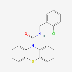 molecular formula C20H15ClN2OS B3745022 N-(2-chlorobenzyl)-10H-phenothiazine-10-carboxamide 