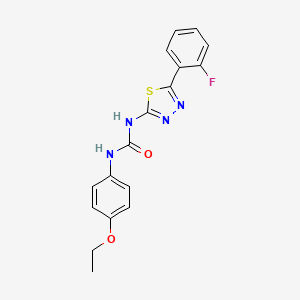 molecular formula C17H15FN4O2S B3745052 N-(4-ethoxyphenyl)-N'-[5-(2-fluorophenyl)-1,3,4-thiadiazol-2-yl]urea 
