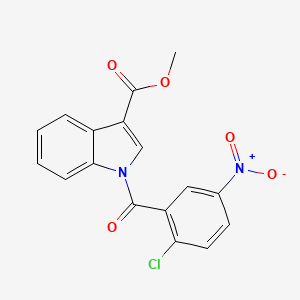 methyl 1-(2-chloro-5-nitrobenzoyl)-1H-indole-3-carboxylate