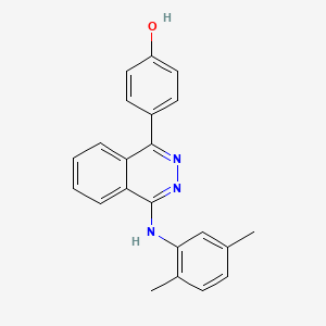 4-{4-[(2,5-dimethylphenyl)amino]-1-phthalazinyl}phenol