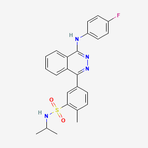 molecular formula C24H23FN4O2S B3745108 5-{4-[(4-fluorophenyl)amino]-1-phthalazinyl}-N-isopropyl-2-methylbenzenesulfonamide 