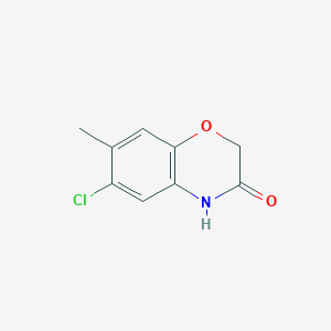 molecular formula C9H8ClNO2 B3745133 6-chloro-7-methyl-2H-1,4-benzoxazin-3(4H)-one 