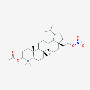 3a-(2-{nitrooxy}ethyl)-1-isopropyl-5a,5b,8,8,11a-pentamethylicosahydro-1H-cyclopenta[a]chrysen-9-yl acetate