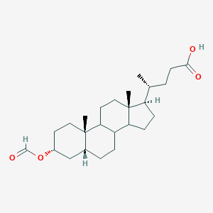 4-[3-(formyloxy)-10,13-dimethylhexadecahydro-1H-cyclopenta[a]phenanthren-17-yl]pentanoic acid