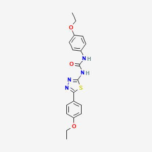 molecular formula C19H20N4O3S B3745173 N-(4-ethoxyphenyl)-N'-[5-(4-ethoxyphenyl)-1,3,4-thiadiazol-2-yl]urea 