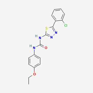molecular formula C17H15ClN4O2S B3745181 N-[5-(2-chlorophenyl)-1,3,4-thiadiazol-2-yl]-N'-(4-ethoxyphenyl)urea 