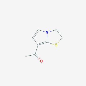 B037452 1-(2,3-Dihydropyrrolo[2,1-b]thiazol-7-yl)ethanone CAS No. 120627-38-5