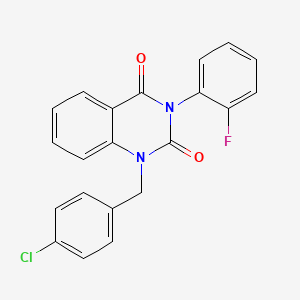 molecular formula C21H14ClFN2O2 B3745203 1-(4-chlorobenzyl)-3-(2-fluorophenyl)-2,4(1H,3H)-quinazolinedione 