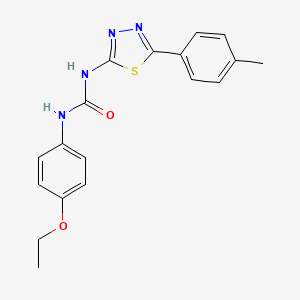 molecular formula C18H18N4O2S B3745215 N-(4-ethoxyphenyl)-N'-[5-(4-methylphenyl)-1,3,4-thiadiazol-2-yl]urea 