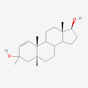 molecular formula C21H34O2 B374522 3,5,10,13-tetramethyl-4,5,6,7,8,9,10,11,12,13,14,15,16,17-tetradecahydro-3H-cyclopenta[a]phenanthrene-3,17-diol 