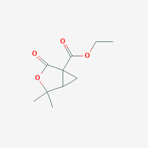 molecular formula C10H14O4 B3745220 ethyl 4,4-dimethyl-2-oxo-3-oxabicyclo[3.1.0]hexane-1-carboxylate 