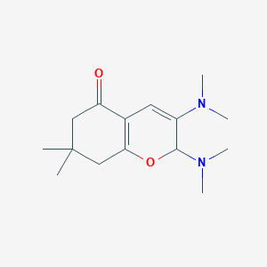 molecular formula C15H24N2O2 B3745224 2,3-bis(dimethylamino)-7,7-dimethyl-2,6,7,8-tetrahydro-5H-chromen-5-one 