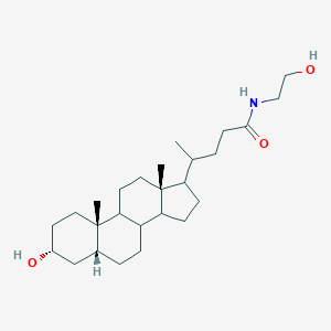 4-(3-hydroxy-10,13-dimethylhexadecahydro-1H-cyclopenta[a]phenanthren-17-yl)-N-(2-hydroxyethyl)pentanamide