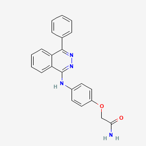 molecular formula C22H18N4O2 B3745256 2-{4-[(4-phenyl-1-phthalazinyl)amino]phenoxy}acetamide 