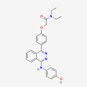 molecular formula C26H26N4O3 B3745262 N,N-diethyl-2-(4-{4-[(4-hydroxyphenyl)amino]-1-phthalazinyl}phenoxy)acetamide 