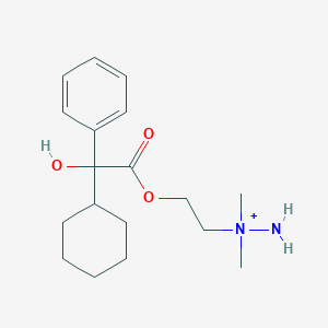 Amino-[2-(2-cyclohexyl-2-hydroxy-2-phenylacetyl)oxyethyl]-dimethylazanium