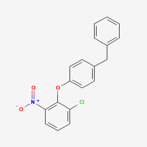 molecular formula C19H14ClNO3 B3745329 2-(4-benzylphenoxy)-1-chloro-3-nitrobenzene 