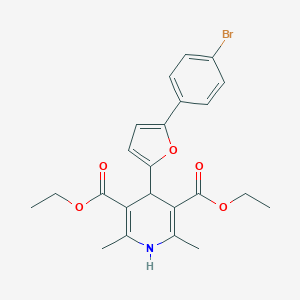 Diethyl 4-[5-(4-bromophenyl)-2-furyl]-2,6-dimethyl-1,4-dihydro-3,5-pyridinedicarboxylate