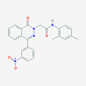 molecular formula C24H20N4O4 B3745360 N-(2,4-dimethylphenyl)-2-[4-(3-nitrophenyl)-1-oxo-2(1H)-phthalazinyl]acetamide 