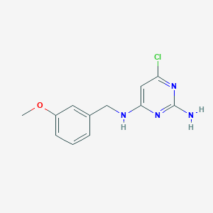 molecular formula C12H13ClN4O B3745379 6-chloro-N~4~-(3-methoxybenzyl)-2,4-pyrimidinediamine 