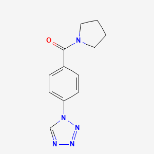 molecular formula C12H13N5O B3745421 1-[4-(1-pyrrolidinylcarbonyl)phenyl]-1H-tetrazole CAS No. 626216-04-4