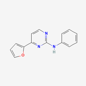 molecular formula C14H11N3O B3745452 4-(2-furyl)-N-phenyl-2-pyrimidinamine 