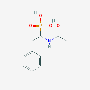 molecular formula C10H14NO4P B3745481 [1-(acetylamino)-2-phenylethyl]phosphonic acid 