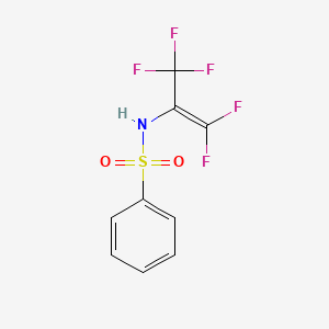 molecular formula C9H6F5NO2S B3745501 N-[2,2-difluoro-1-(trifluoromethyl)vinyl]benzenesulfonamide 