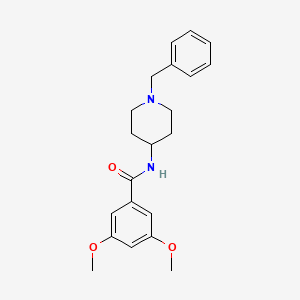 molecular formula C21H26N2O3 B3745514 N-(1-benzyl-4-piperidinyl)-3,5-dimethoxybenzamide 