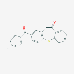 2-(4-methylbenzoyl)dibenzo[b,f]thiepin-10(11H)-one