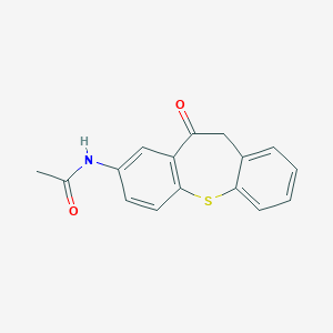 molecular formula C16H13NO2S B374554 N-(11-oxo-10,11-dihydrodibenzo[b,f]thiepin-2-yl)acetamide 