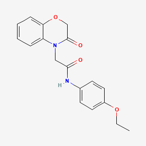 molecular formula C18H18N2O4 B3745550 N-(4-ethoxyphenyl)-2-(3-oxo-2,3-dihydro-4H-1,4-benzoxazin-4-yl)acetamide 
