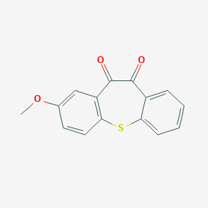 molecular formula C15H10O3S B374558 2-Methoxydibenzo[b,f]thiepine-10,11-dione 