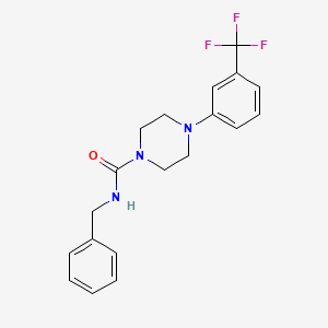 N-benzyl-4-[3-(trifluoromethyl)phenyl]-1-piperazinecarboxamide