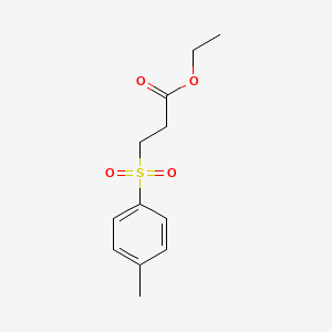 molecular formula C12H16O4S B3745616 ethyl 3-[(4-methylphenyl)sulfonyl]propanoate 