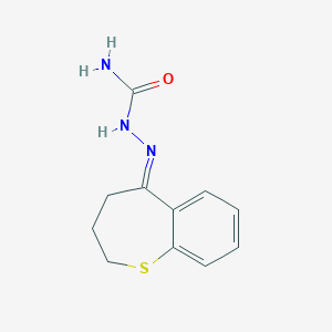 molecular formula C11H13N3OS B374565 3,4-dihydro-1-benzothiepin-5(2H)-one semicarbazone 