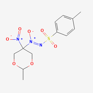 molecular formula C12H15N3O7S B3745672 1-(2-methyl-5-nitro-1,3-dioxan-5-yl)-2-[(4-methylphenyl)sulfonyl]diazene 1-oxide 