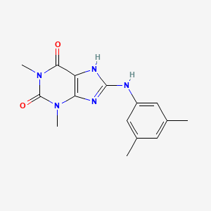 molecular formula C15H17N5O2 B3745727 8-[(3,5-dimethylphenyl)amino]-1,3-dimethyl-3,7-dihydro-1H-purine-2,6-dione 