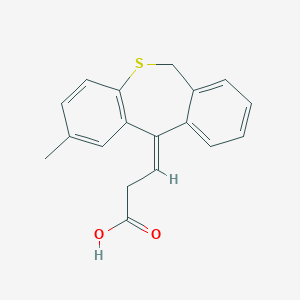 molecular formula C18H16O2S B374574 3-(2-methyldibenzo[b,e]thiepin-11(6H)-ylidene)propanoic acid 