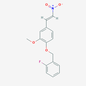 1-[(2-fluorobenzyl)oxy]-2-methoxy-4-(2-nitrovinyl)benzene