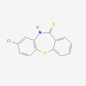 molecular formula C13H8ClNS2 B374579 3-chloro-5H-benzo[b][1,4]benzothiazepine-6-thione 