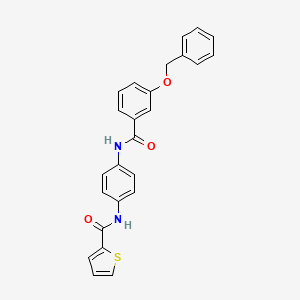 N-(4-{[3-(benzyloxy)benzoyl]amino}phenyl)-2-thiophenecarboxamide