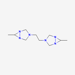 molecular formula C10H20N6 B3745831 3,3'-(1,2-ethanediyl)bis(6-methyl-1,3,5-triazabicyclo[3.1.0]hexane) 