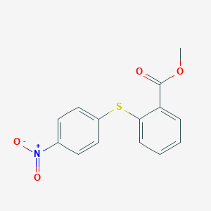 molecular formula C14H11NO4S B374585 Methyl 2-({4-nitrophenyl}sulfanyl)benzoate 